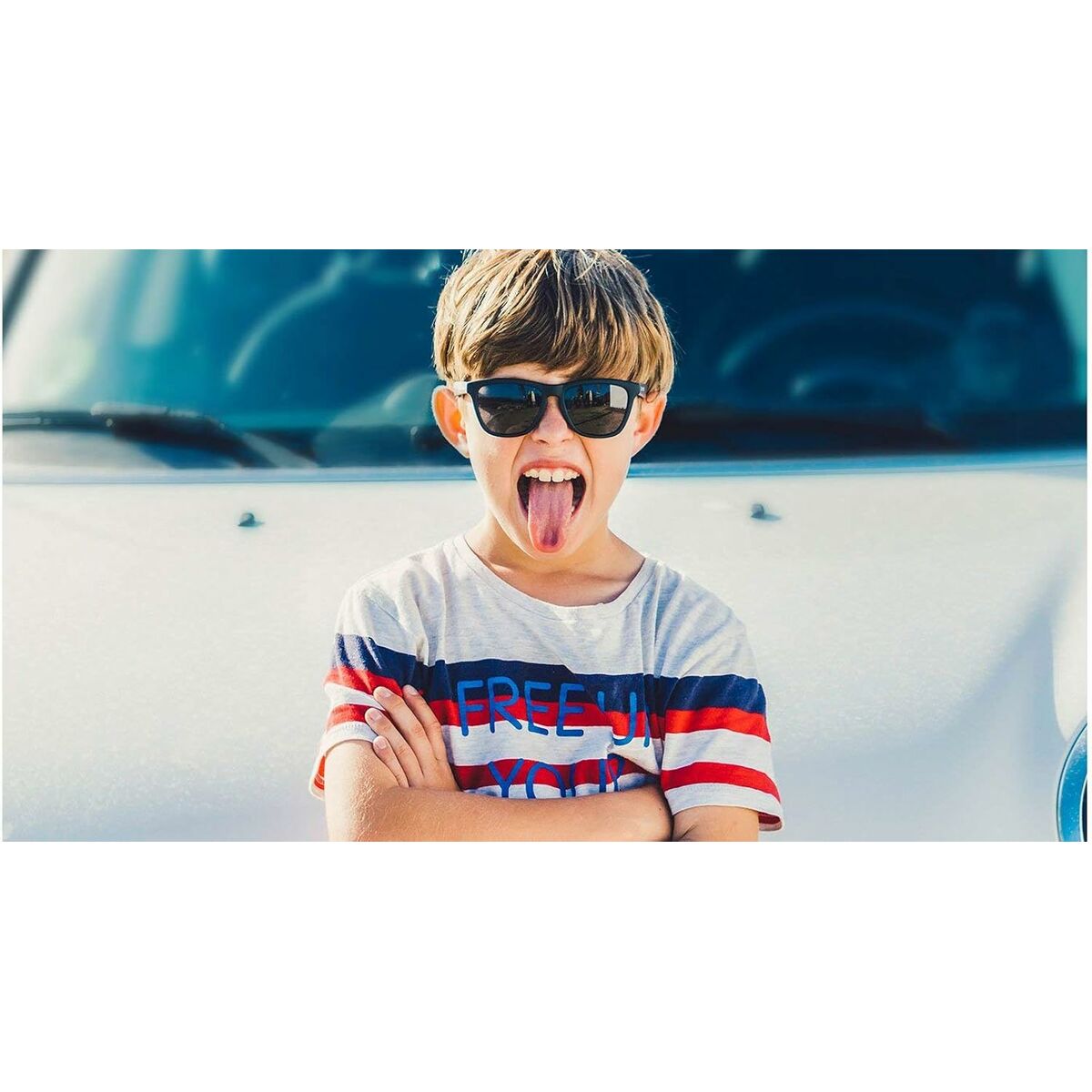 Солнечные очки детские Northweek Kids Matte Ø 45 mm Чёрный-5