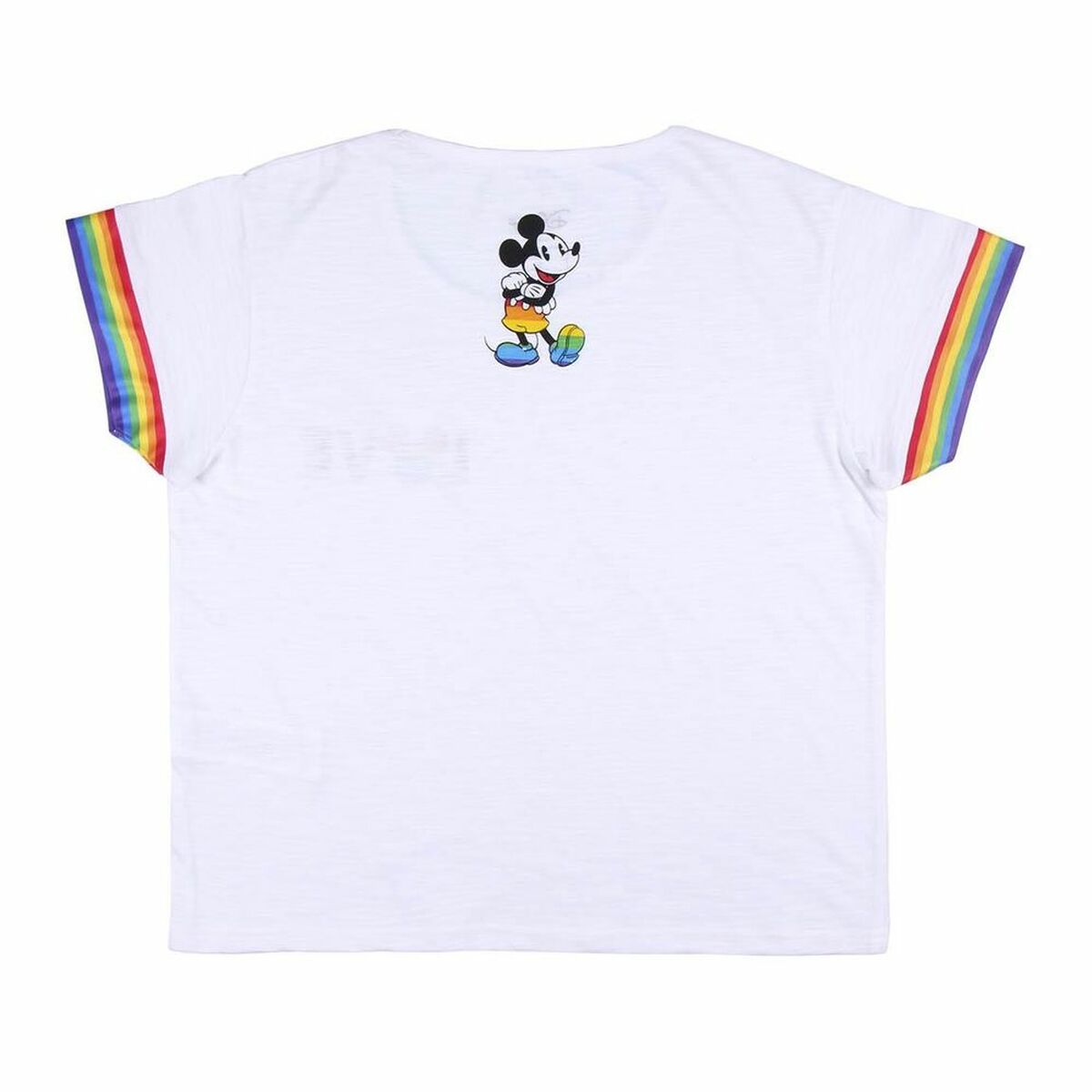 Disney Love Pride Women's Short Sleeve T-Shirt White-2