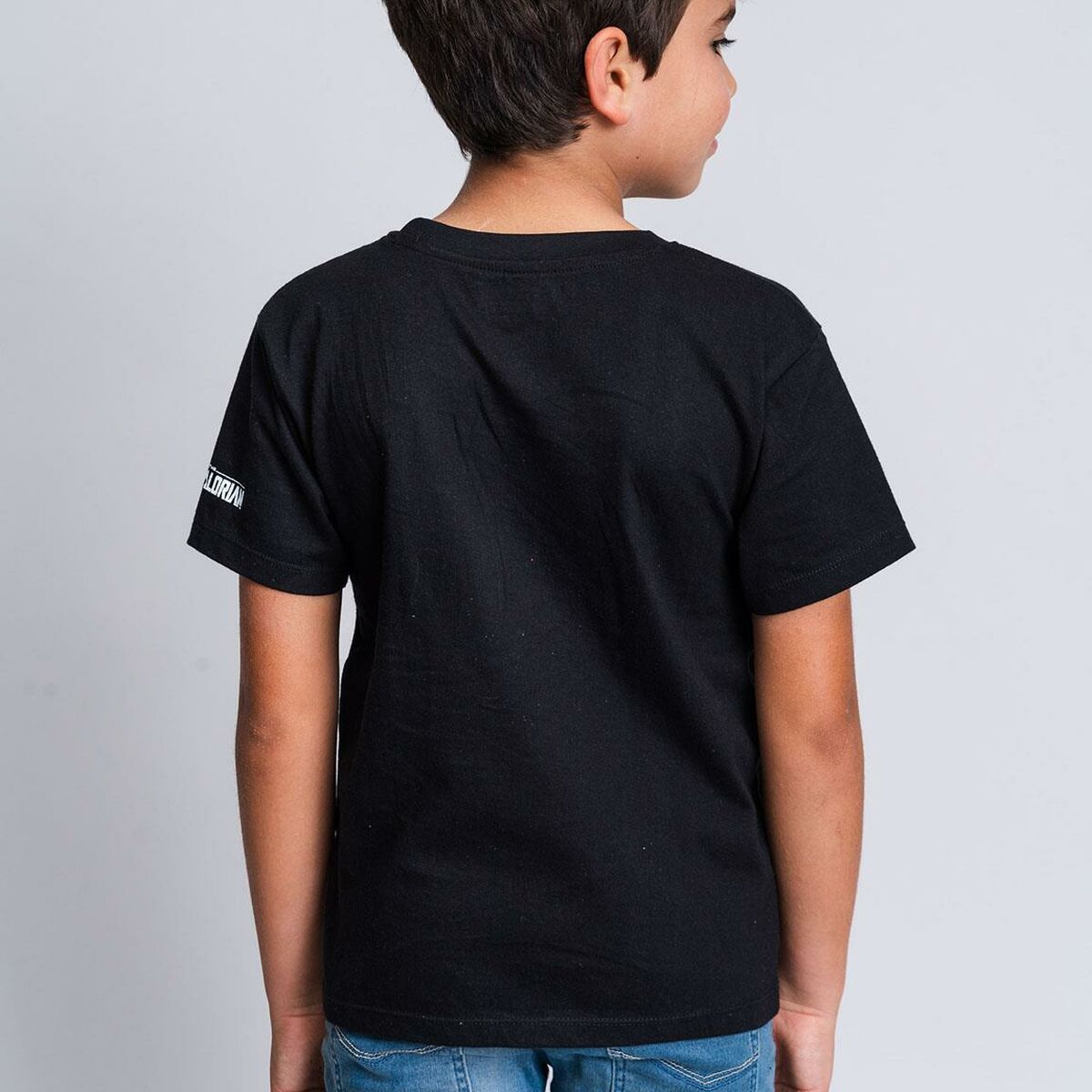 Children's Short Sleeve T-Shirt The Mandalorian Black-3