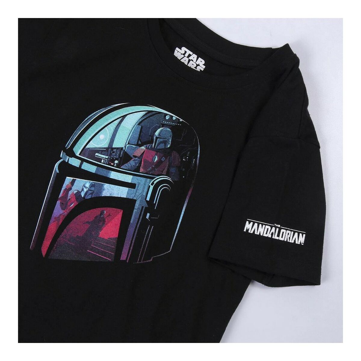Children's Short Sleeve T-Shirt The Mandalorian Black-7
