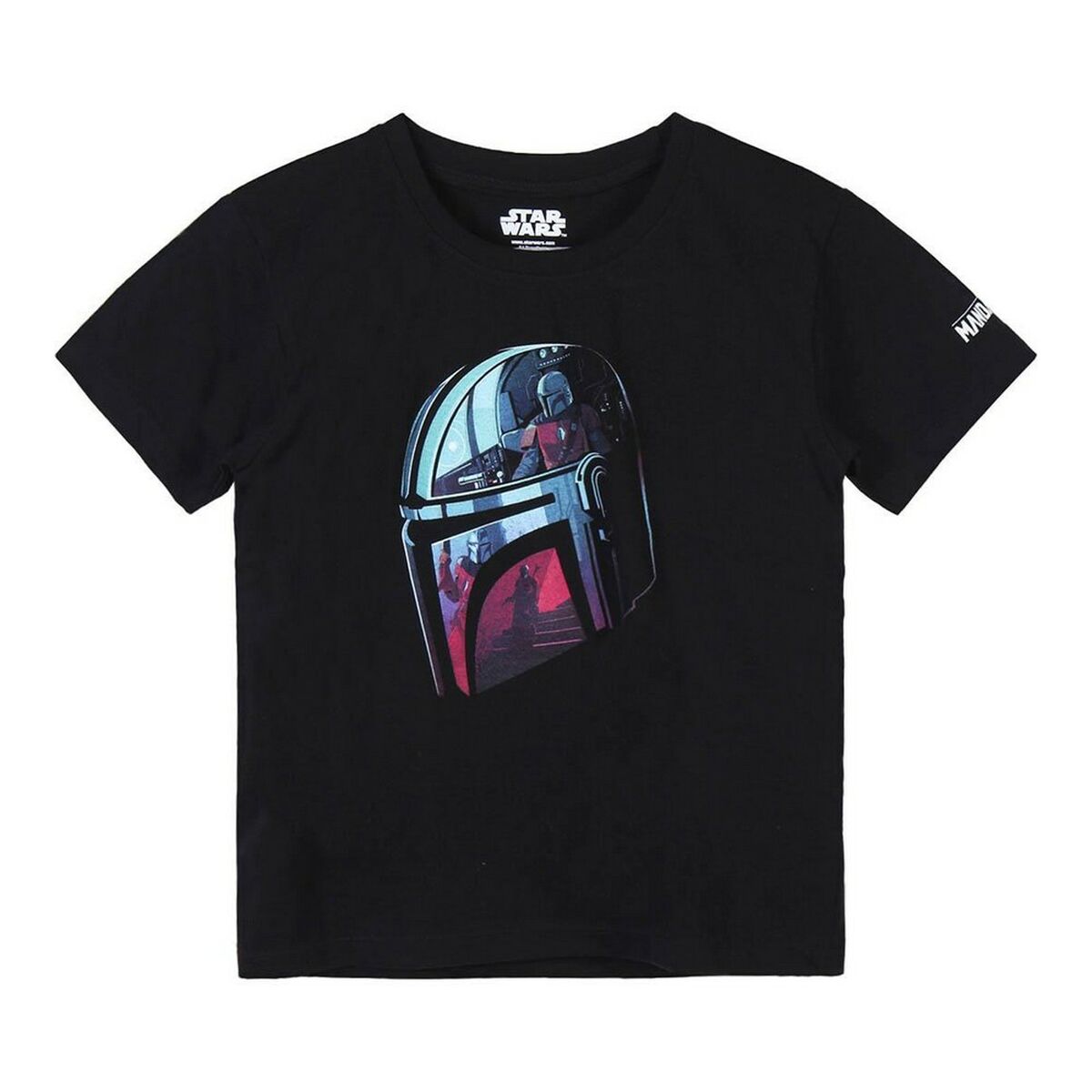 Children's Short Sleeve T-Shirt The Mandalorian Black-8