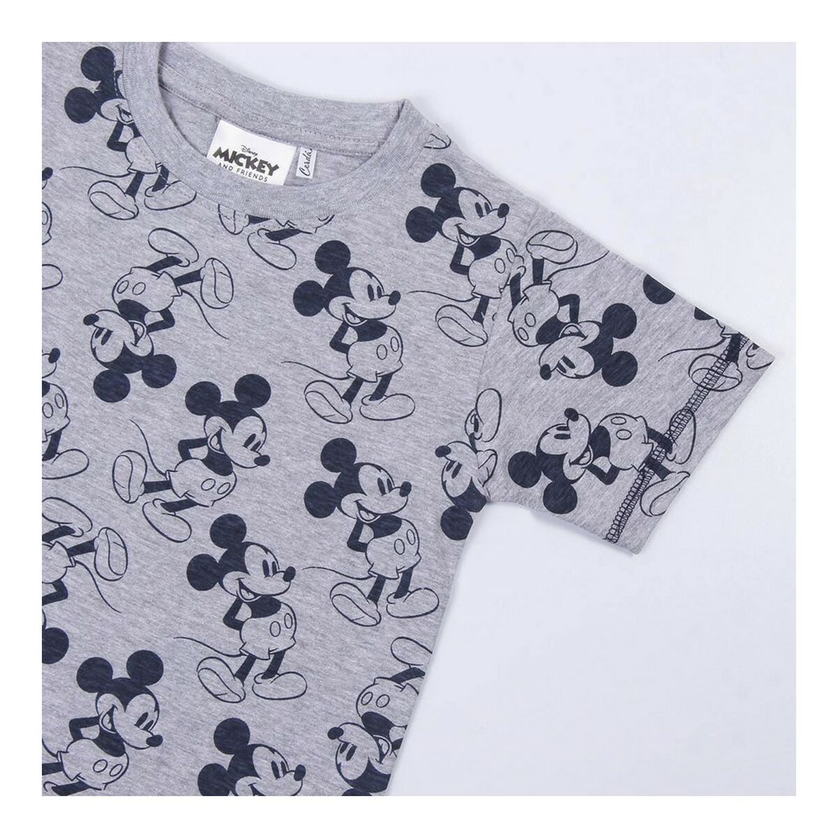 Mickey Mouse Children's Short Sleeve T-Shirt Grey-8