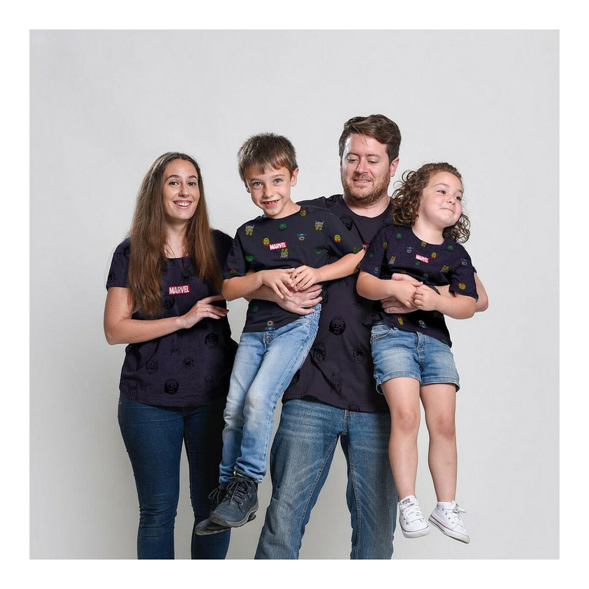 Men's Marvel Navy Adult Short Sleeve T-Shirt-2