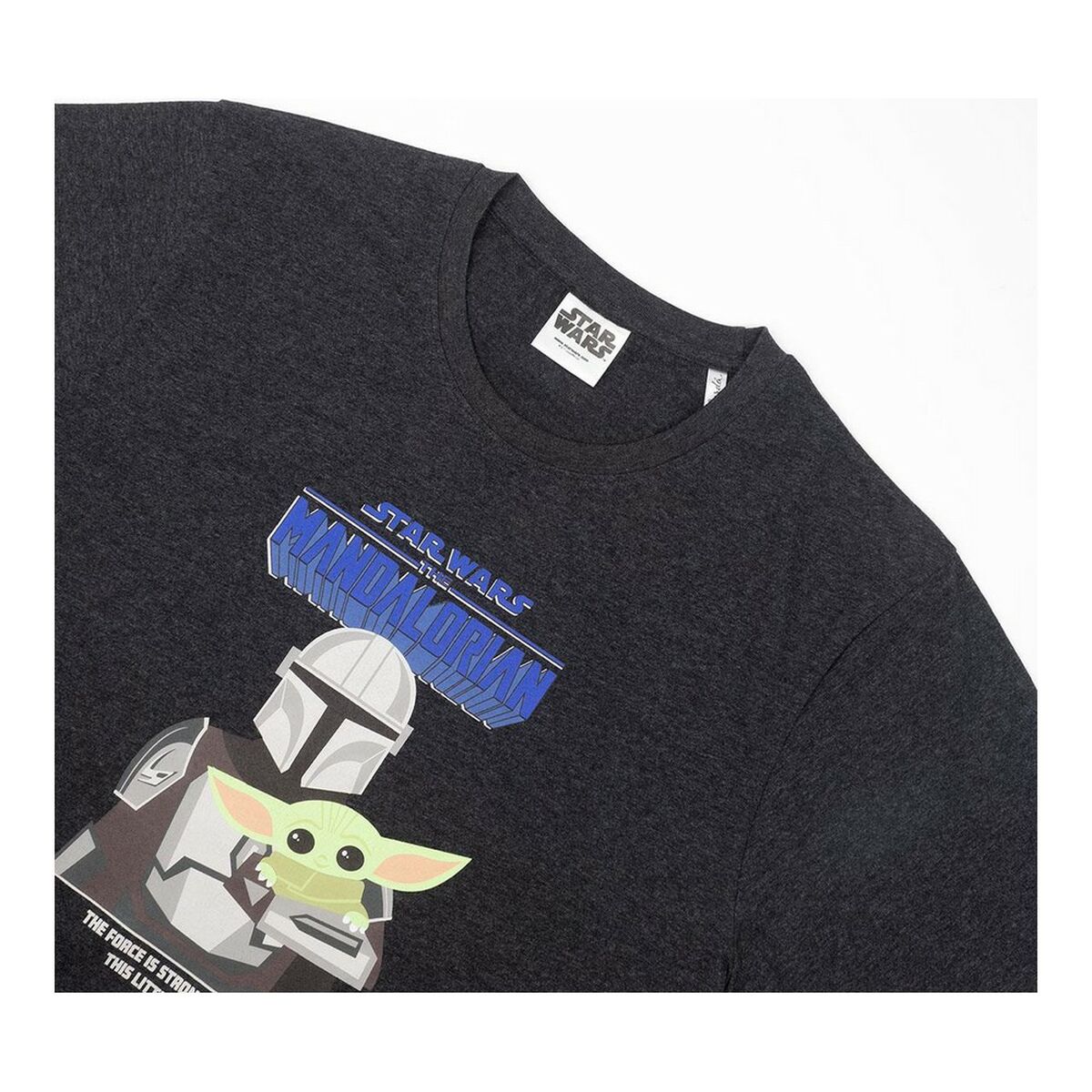 Men's Short Sleeve T-Shirt The Mandalorian Black Adults-8