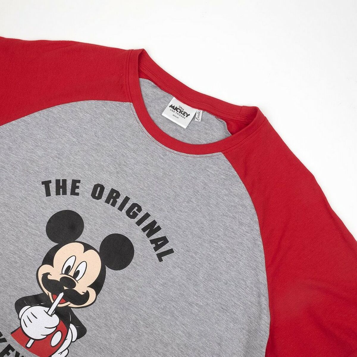 Летняя пижама для мальчиков Mickey Mouse Красный (взрослых) Мужской Серый-2