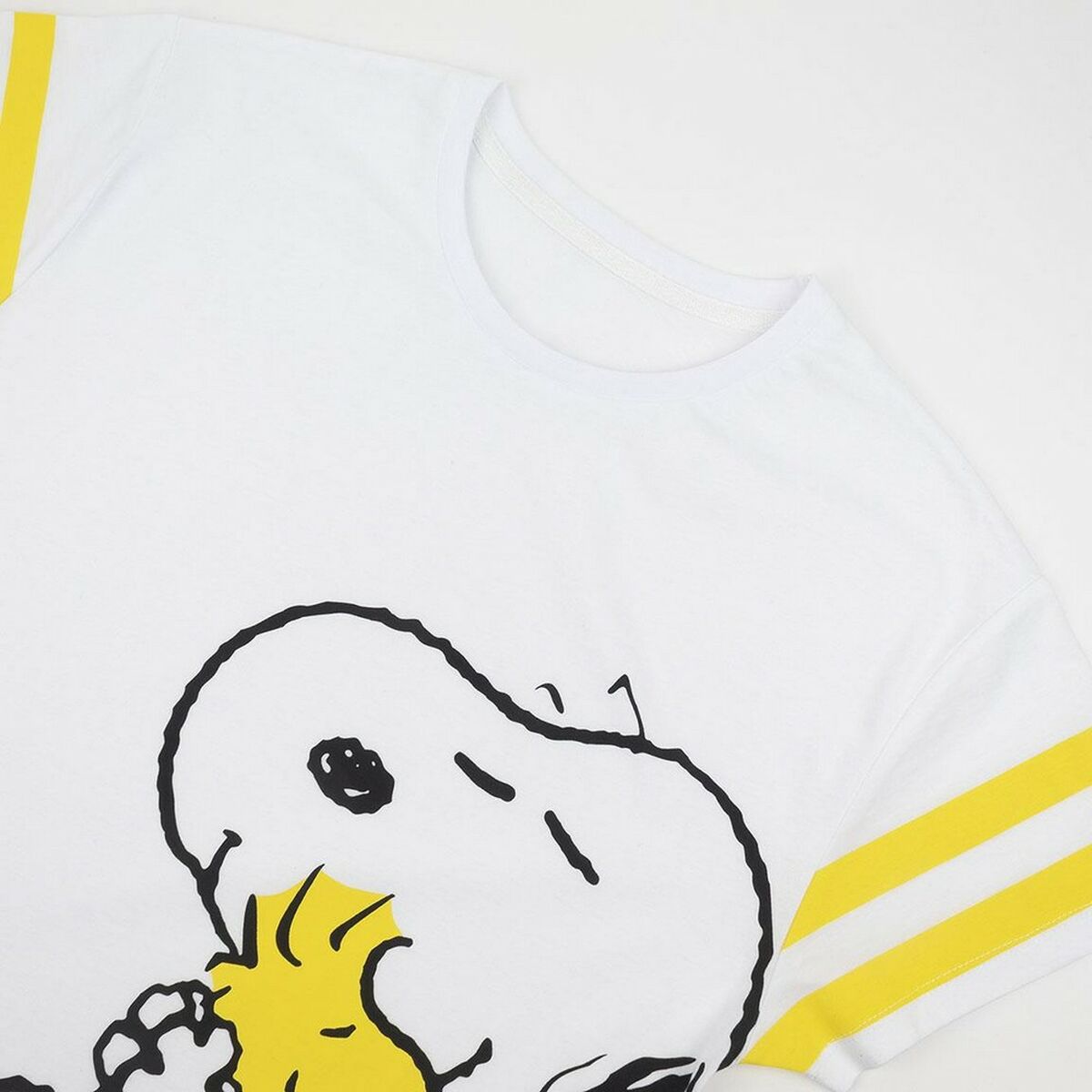 Women's Snoopy White Short Sleeve T-Shirt-4
