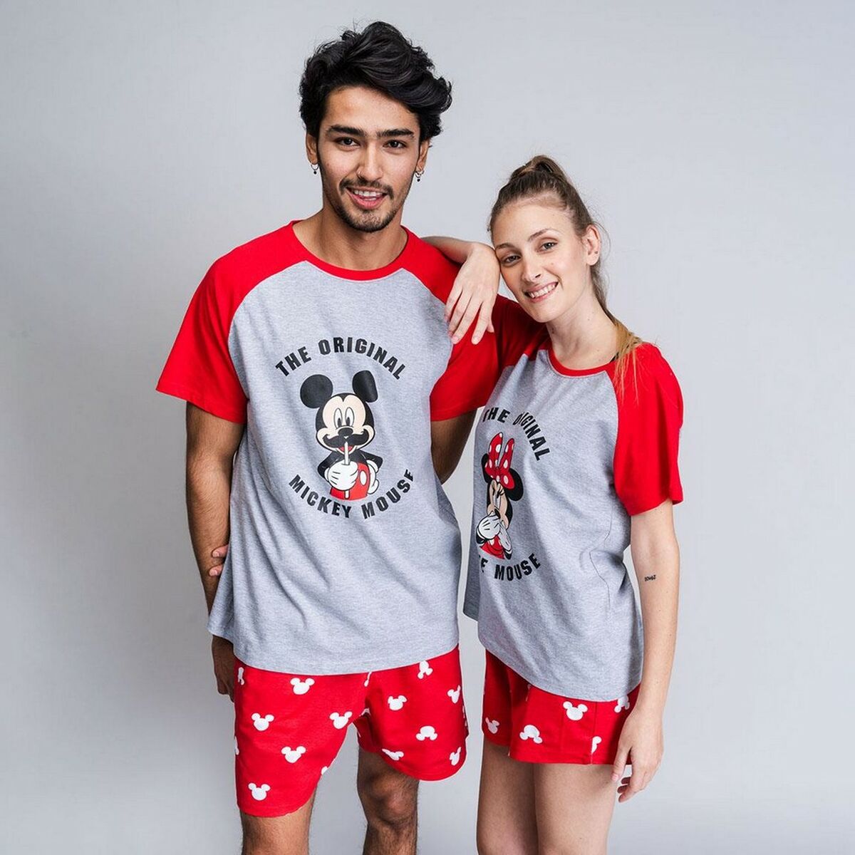 Летняя пижама для мальчиков Minnie Mouse Красный Женщина Серый-7