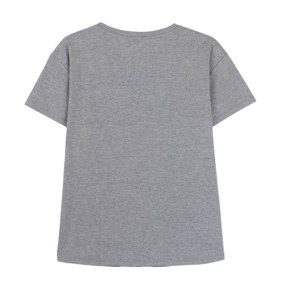 Women's Mickey Mouse Grey Dark Grey Short Sleeve T-Shirt-3