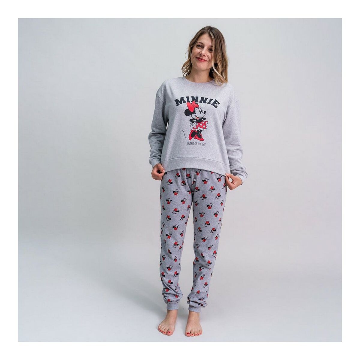 Пижама Minnie Mouse Женщина Серый-2