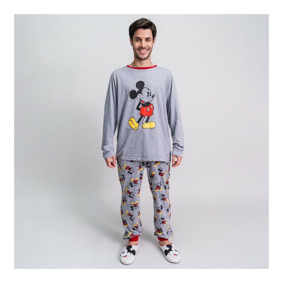 Пижама Mickey Mouse Серый (взрослых) Мужской-6
