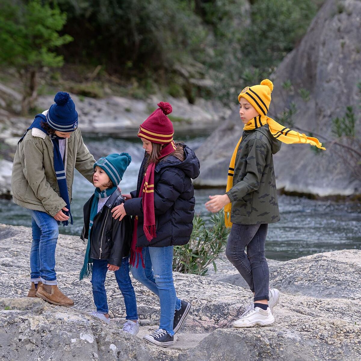 Шапка с перчатками Harry Potter Темно-зеленый-4