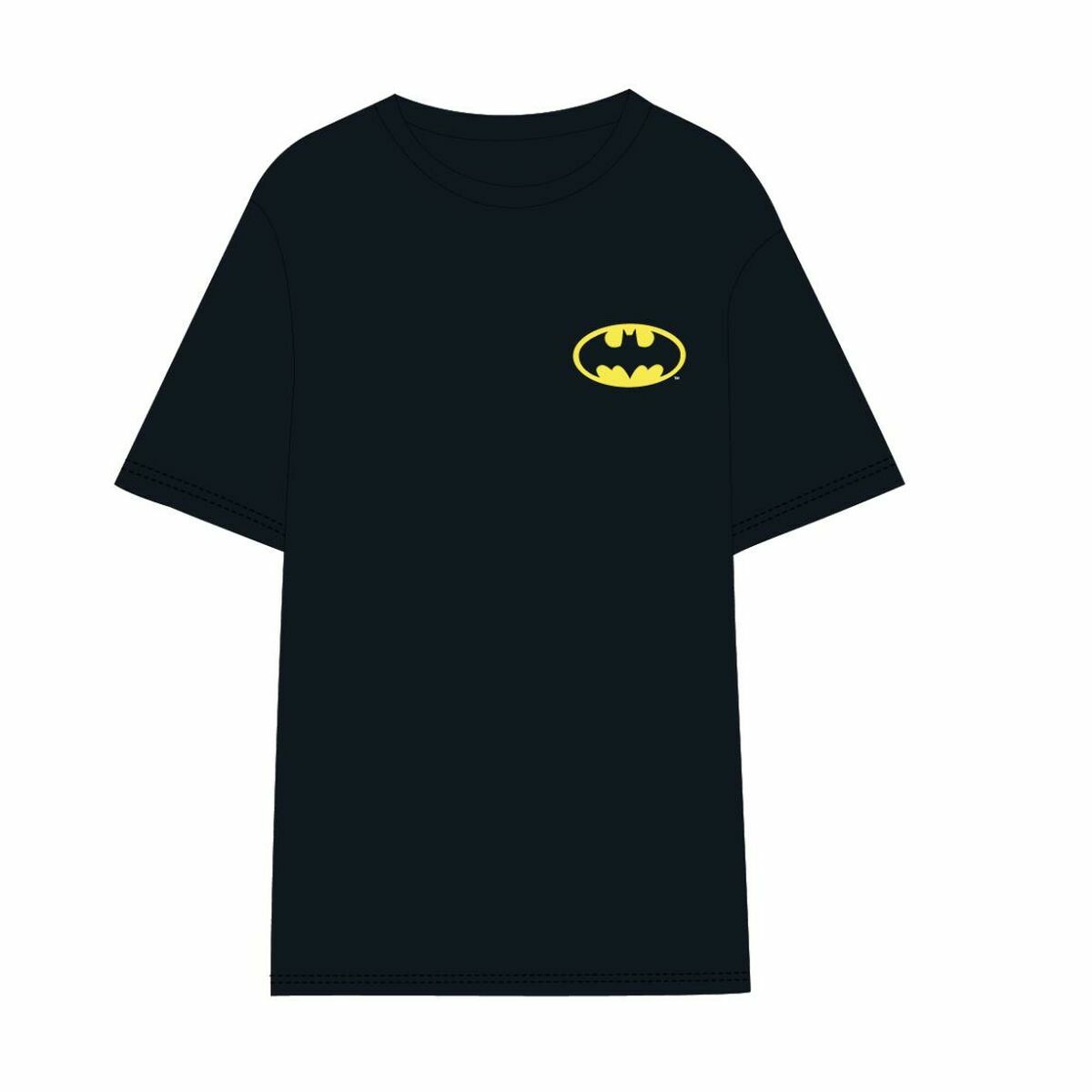 Men's Batman Black Unisex Adults Short Sleeve T-Shirt-2