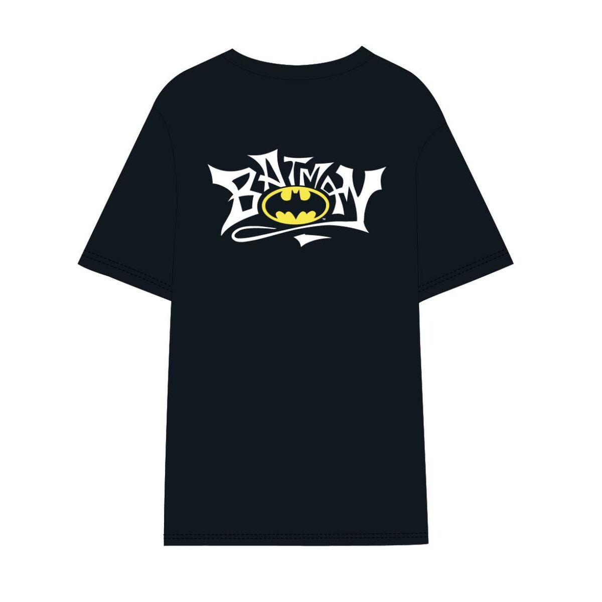 Men's Batman Black Unisex Adults Short Sleeve T-Shirt-4
