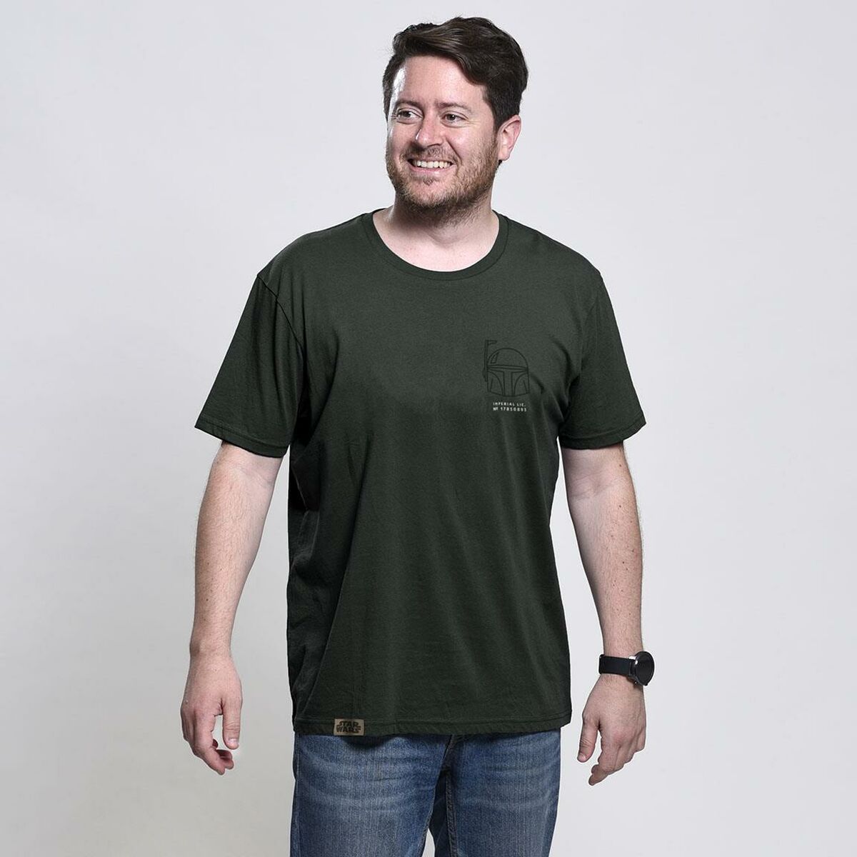 Men's Boba Fett Short Sleeve T-Shirt Dark Green-4