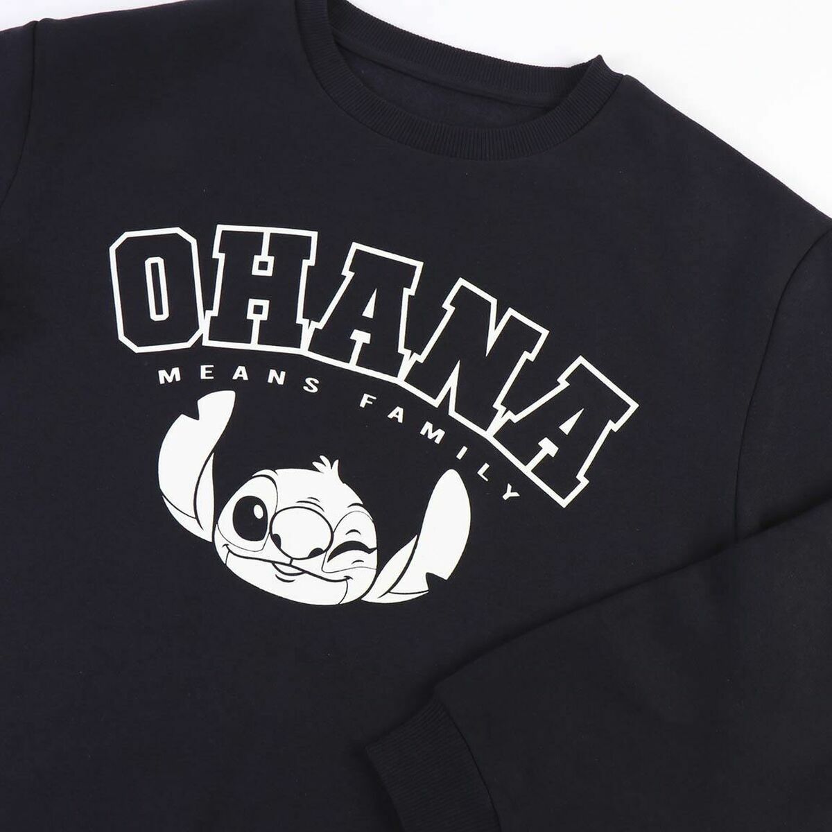 Толстовка без капюшона женская Stitch Темно-синий-2