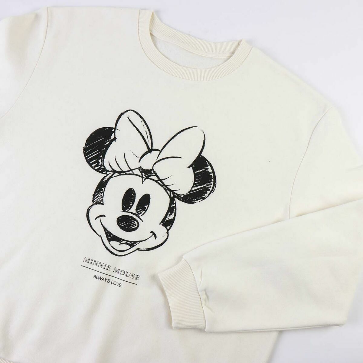 Толстовка без капюшона женская Minnie Mouse Бежевый-3