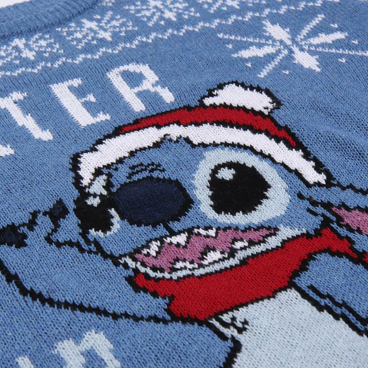 Свитер унисекс Stitch Синий-4