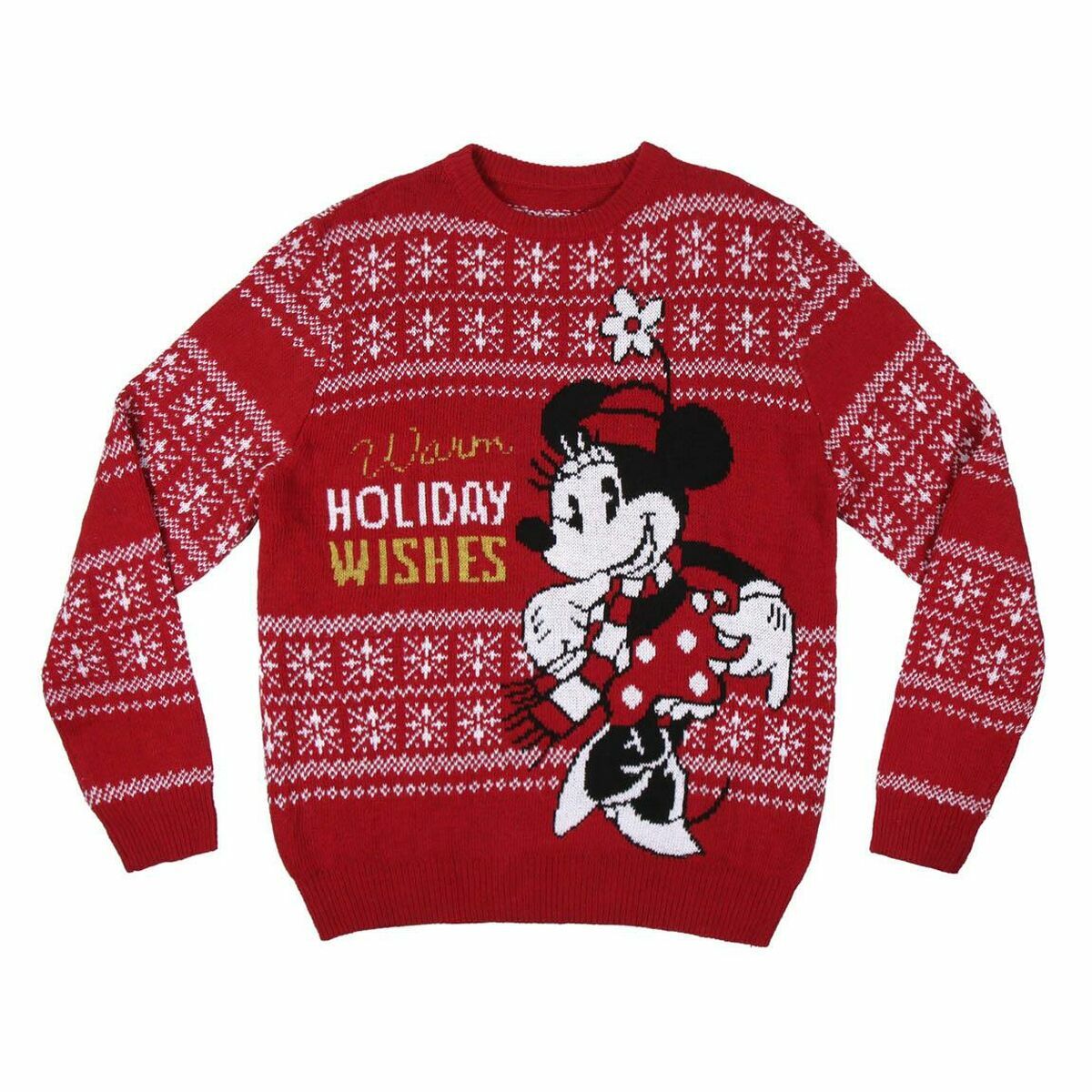 Свитер женский Minnie Mouse Красный-2