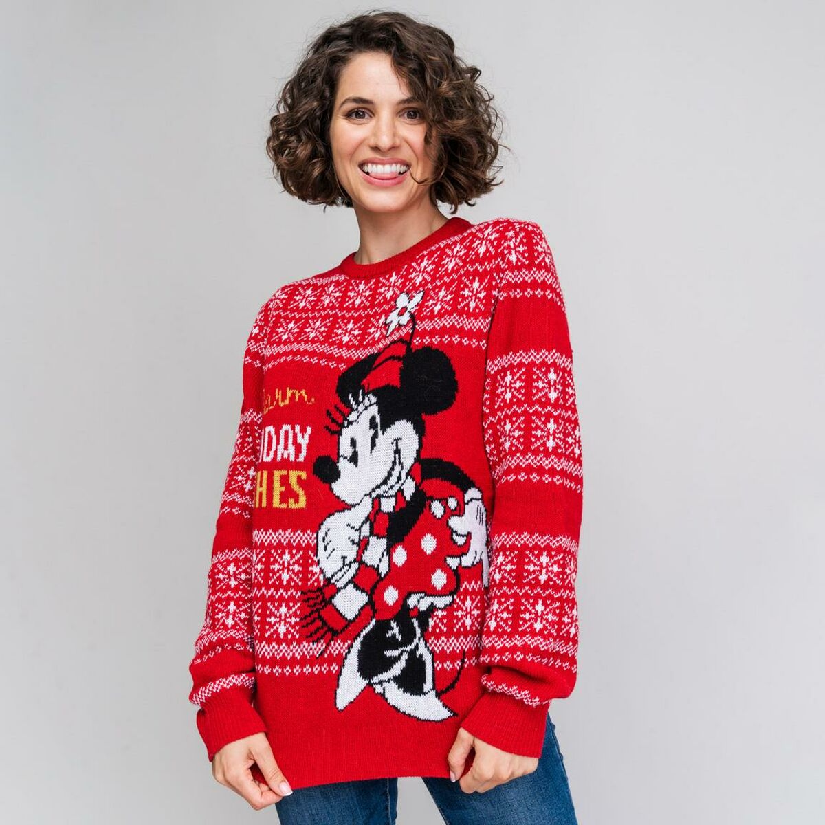 Свитер женский Minnie Mouse Красный-4