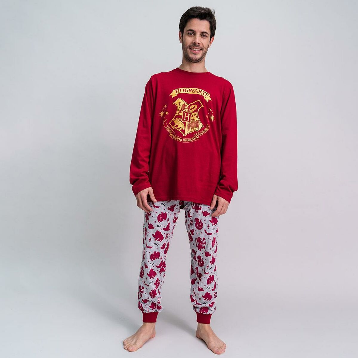 Пижама Harry Potter Красный (взрослых) Мужской-7
