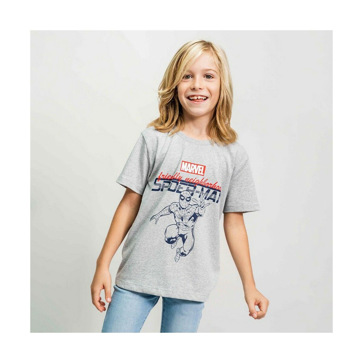 Spider-Man Grey Baby Short Sleeve T-Shirt-3