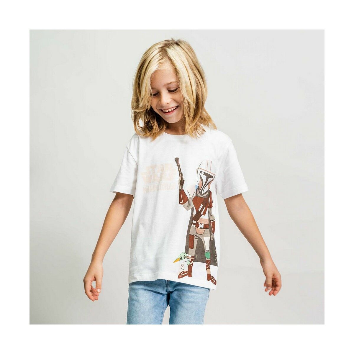 The Mandalorian Brown Short Sleeve T-Shirt-3