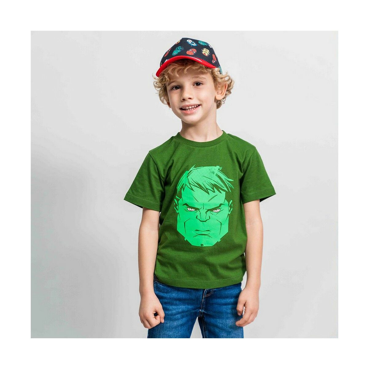 Avengers kısa kollu t-shirt bej-3