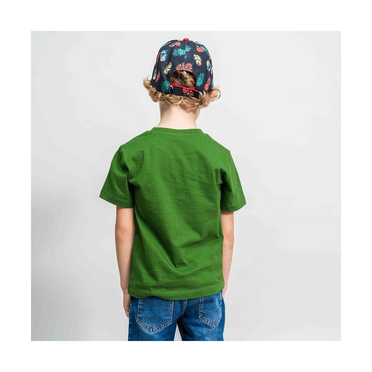 Avengers kısa kollu t-shirt bej-4