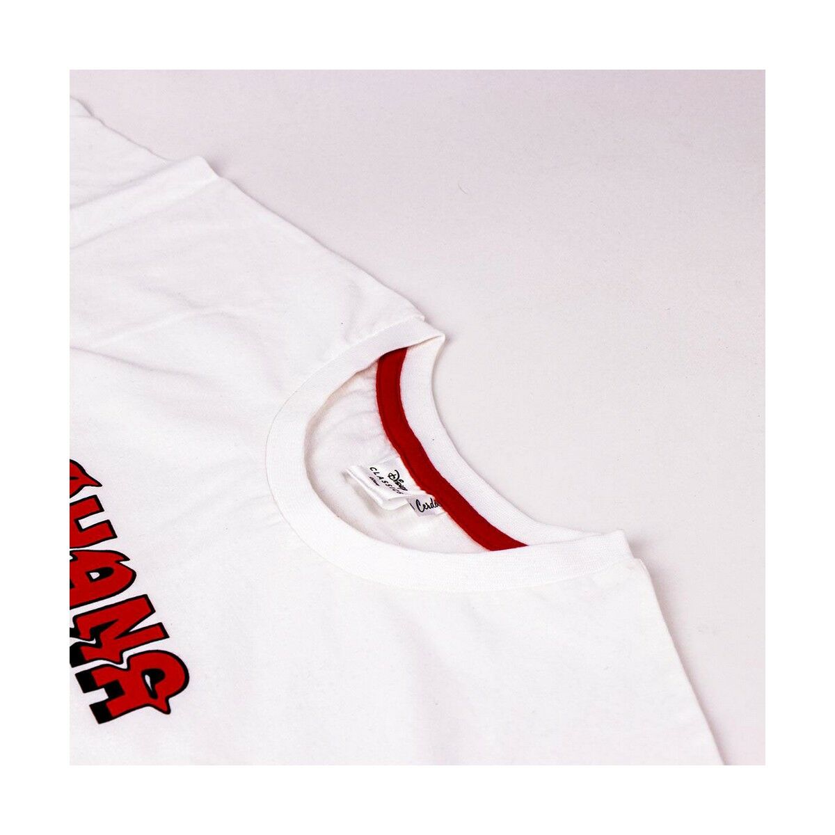 Women's Stitch White Short Sleeve T-Shirt-3