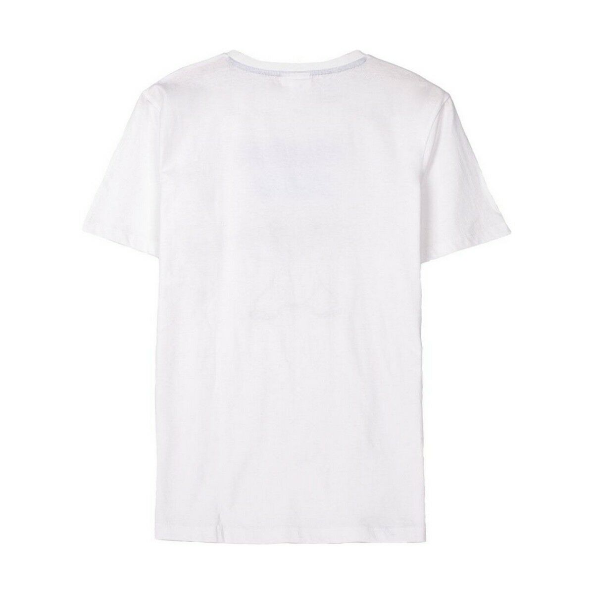 Men's Stitch White Short Sleeve T-Shirt-2