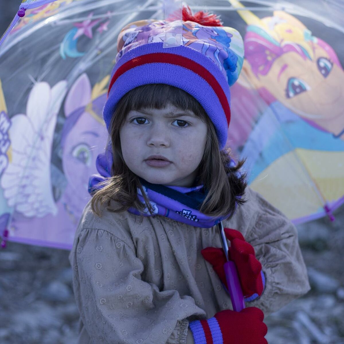 Şapka, eldiven ve boyun kayışı My Little Pony 3 Lila Öğeleri-6