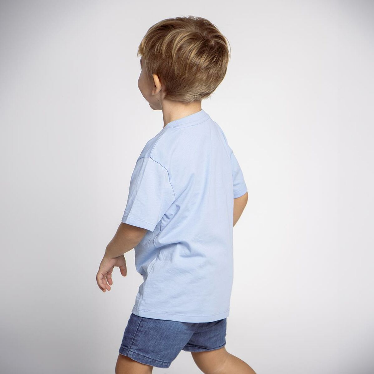 Children's Short Sleeve T-Shirt Bluey Light Blue-4