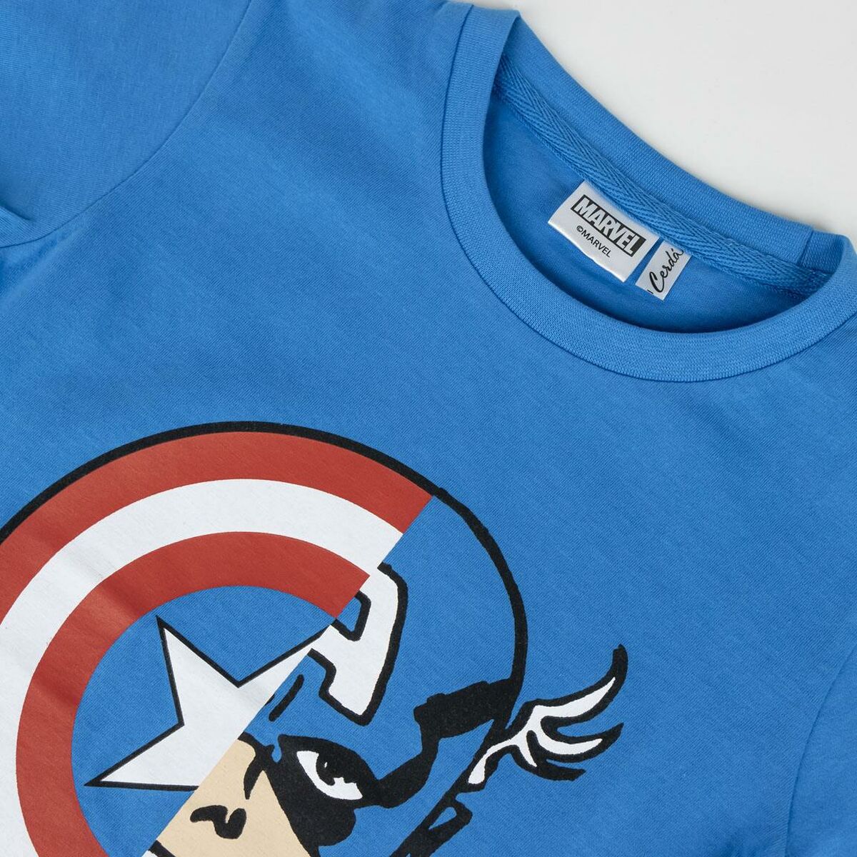 Children's Short Sleeve T-Shirt The Avengers Blue-4