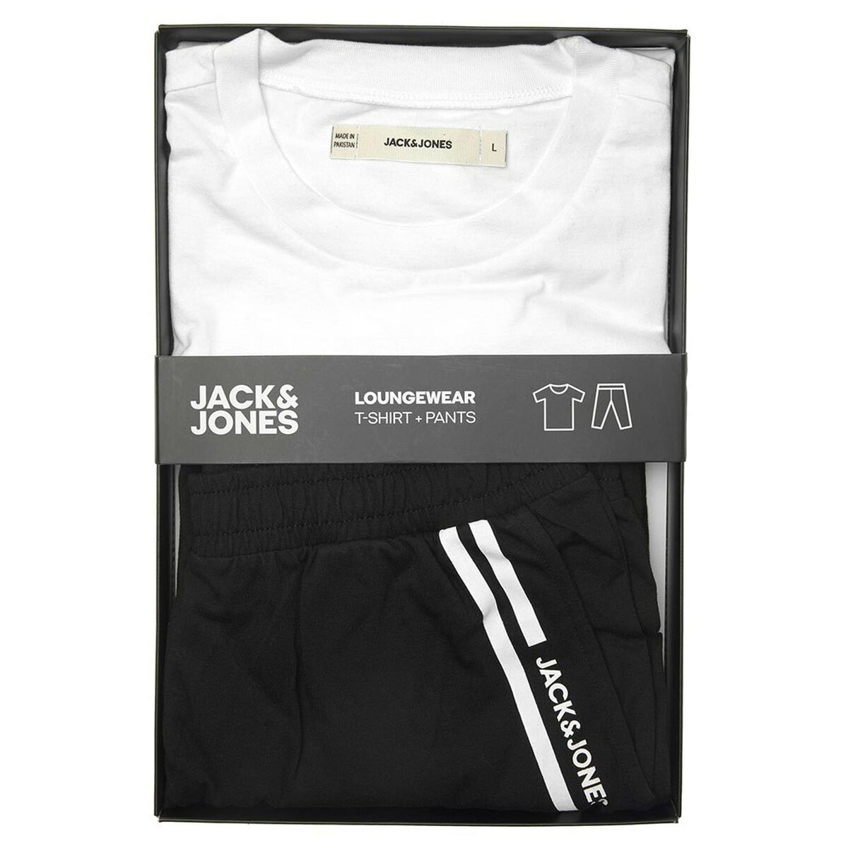 Пижама Jack & Jones ACBASIC SS TEE AND GIFTBOX 12223560 Белый-2