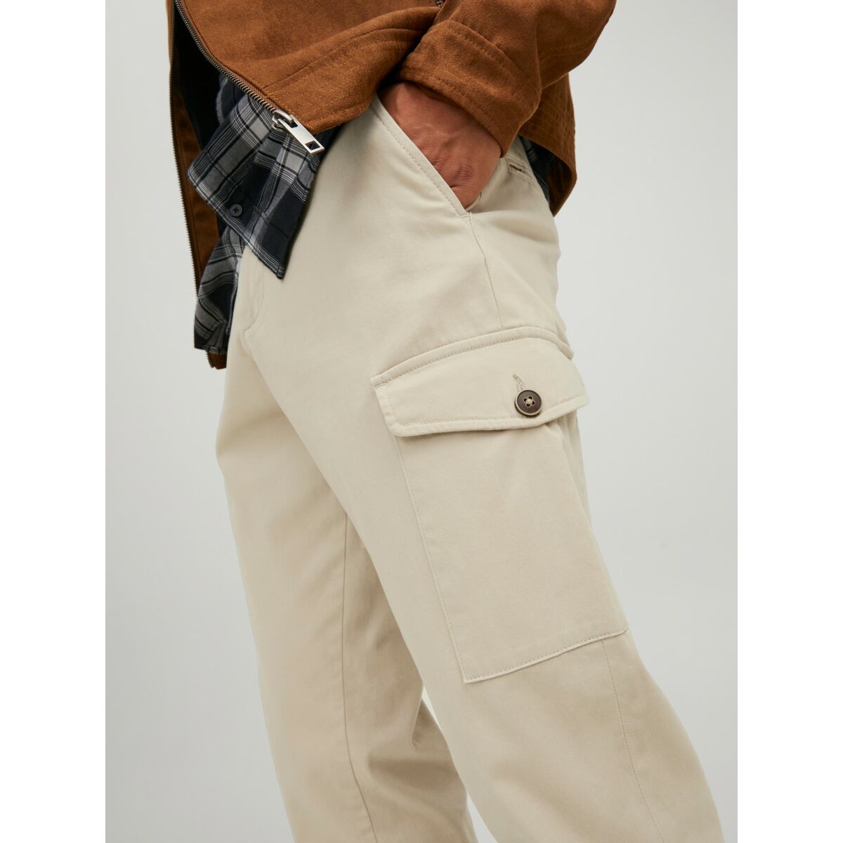 Штаны JJBOWIE CARGO SA NOOS 12224001 Jack & Jones 32L Бежевый-2
