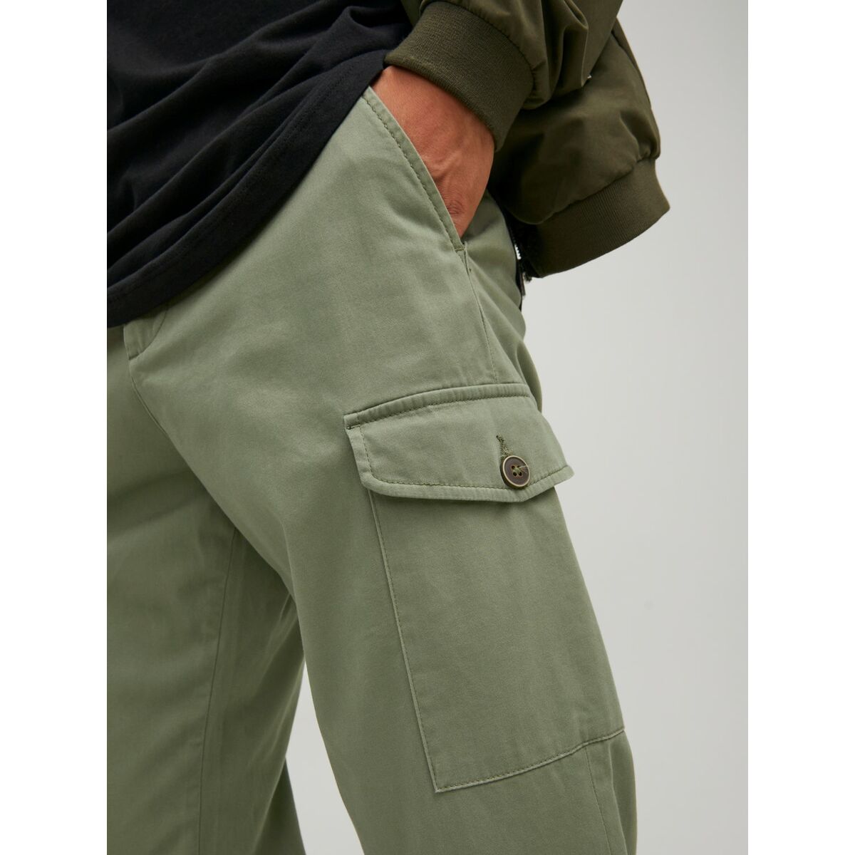 Штаны  JJBOWIE CARGO SA NOOS 12224001 Jack & Jones 32L Зеленый-4
