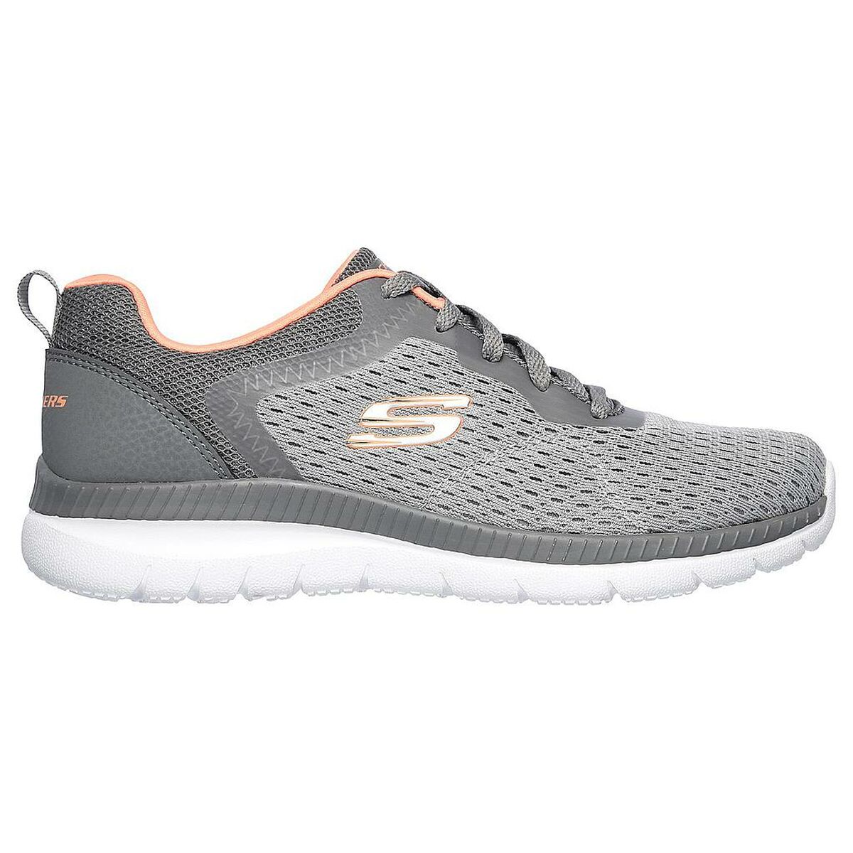 Skechers BOUNTIFUL 12607 GYCL Women's Sports Sneakers Grey-2
