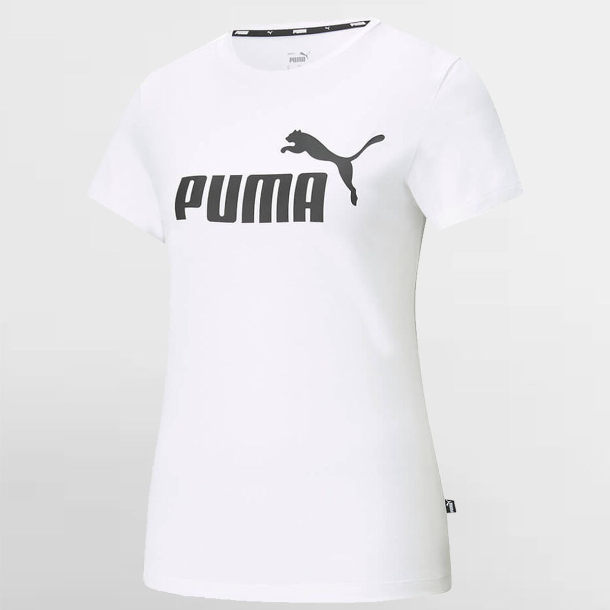 Women's Short Sleeve T-Shirt Puma LOGO TEE 586774 02 White-2
