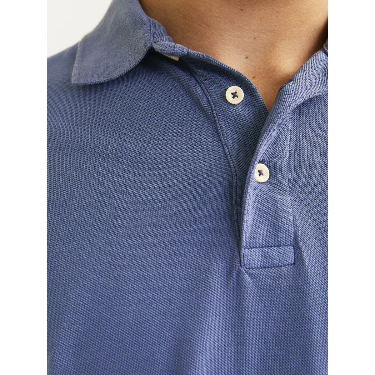 Поло с коротким рукавом мужское Jack & Jones JPRBLUWILLIAM  12257315 Синий-2