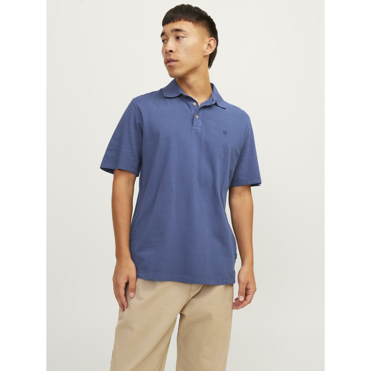 Поло с коротким рукавом мужское Jack & Jones JPRBLUWILLIAM  12257315 Синий-3