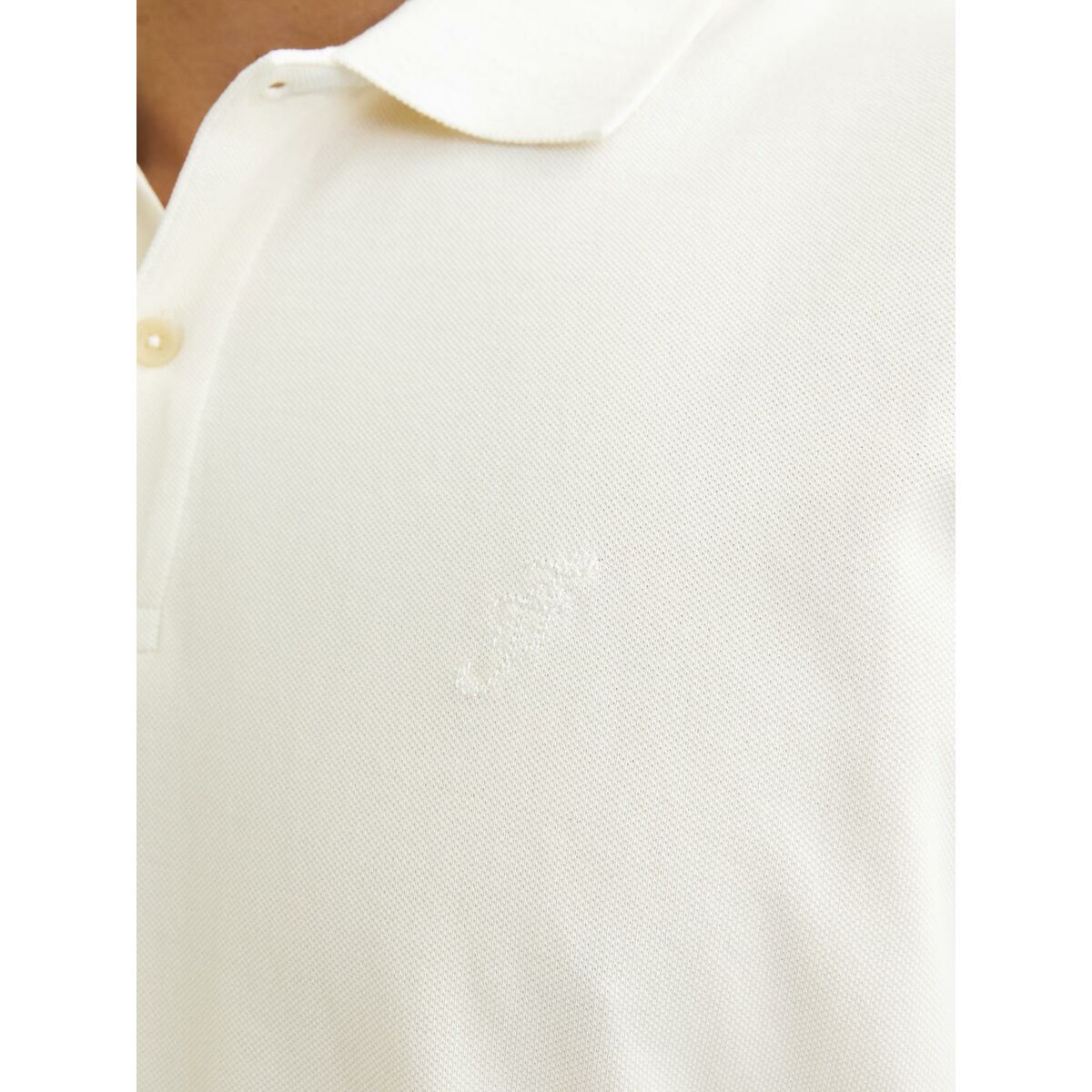 Поло с коротким рукавом мужское Jack & Jones JPRBLUWILLIAM  12257315  Белый-2