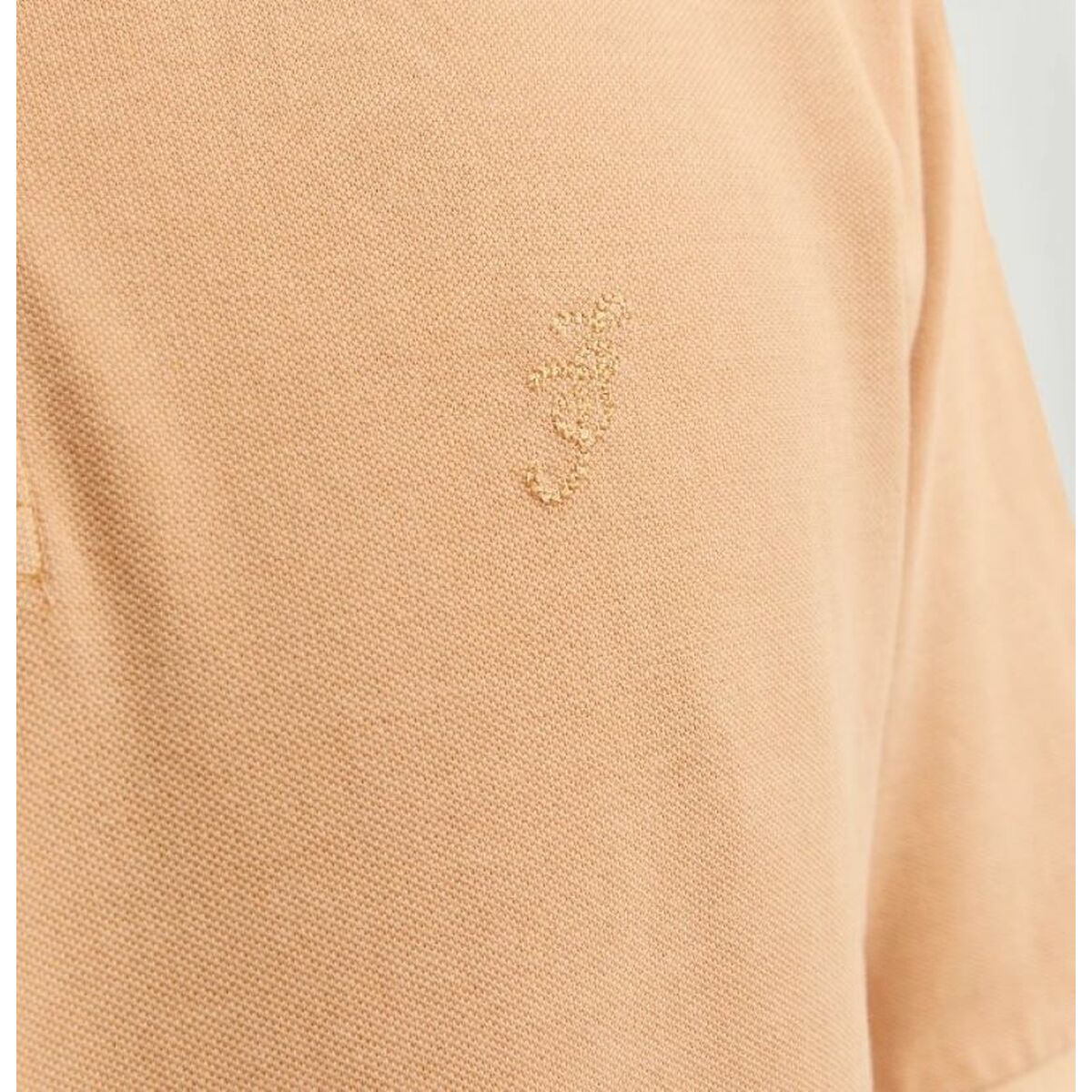 Поло с коротким рукавом мужское Jack & Jones JPRBLUWILLIAM  12257315  Бежевый-2