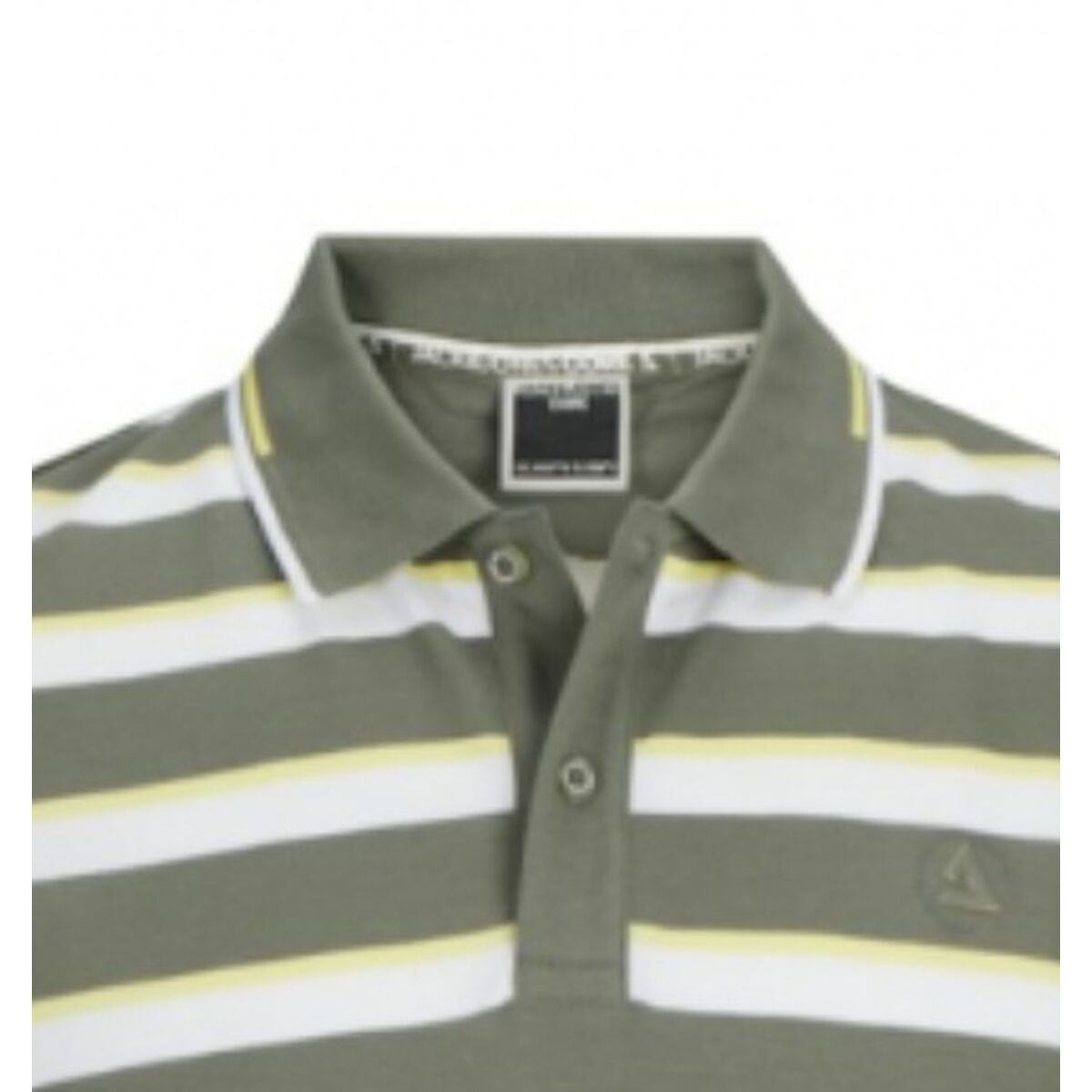 Поло с коротким рукавом мужское Jack & Jones JCOHASS AOP 12254958 Зеленый-3