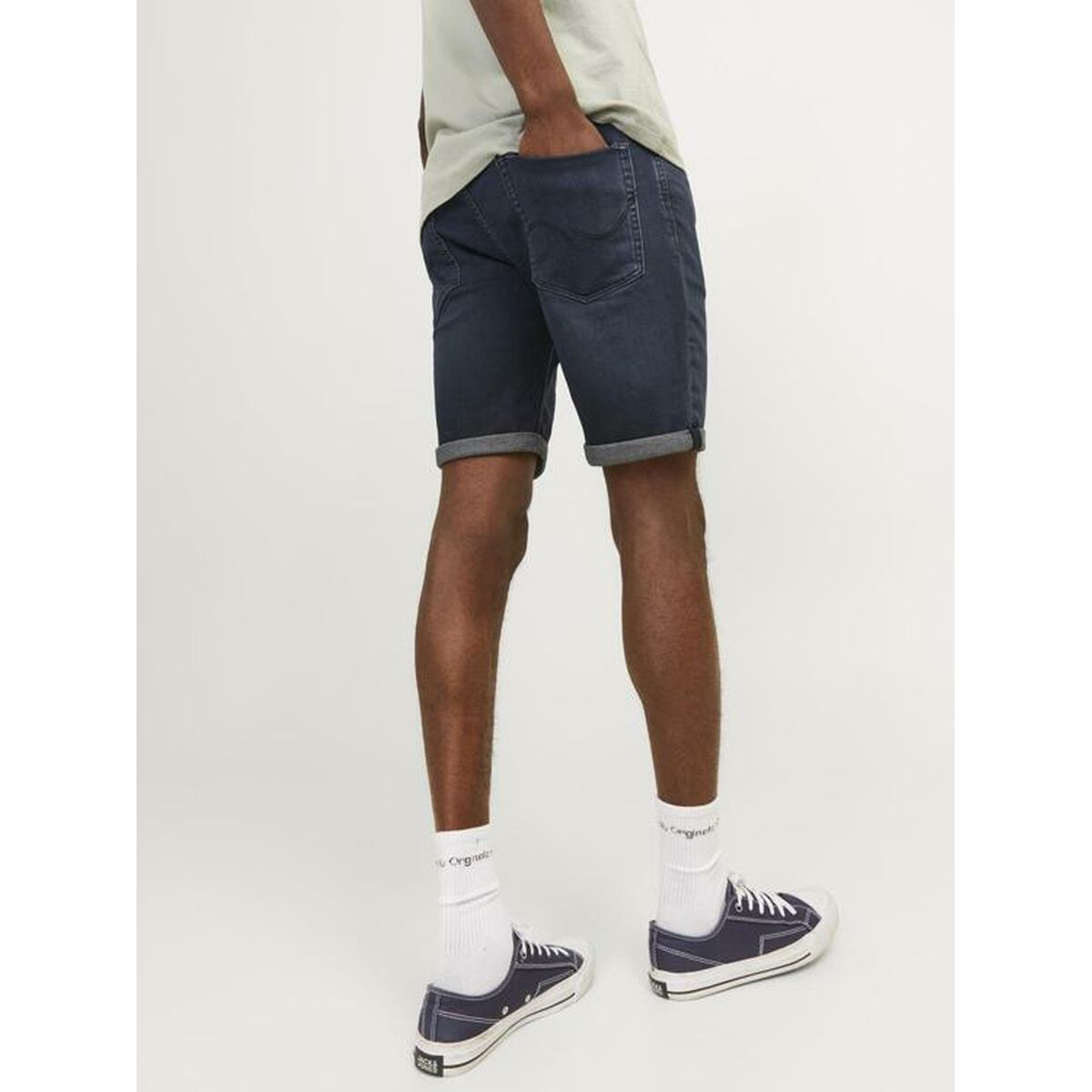 Спортивные мужские шорты Jack & Jones JJIRICK JJICON GE 604 12252178 Тёмно Синий-3