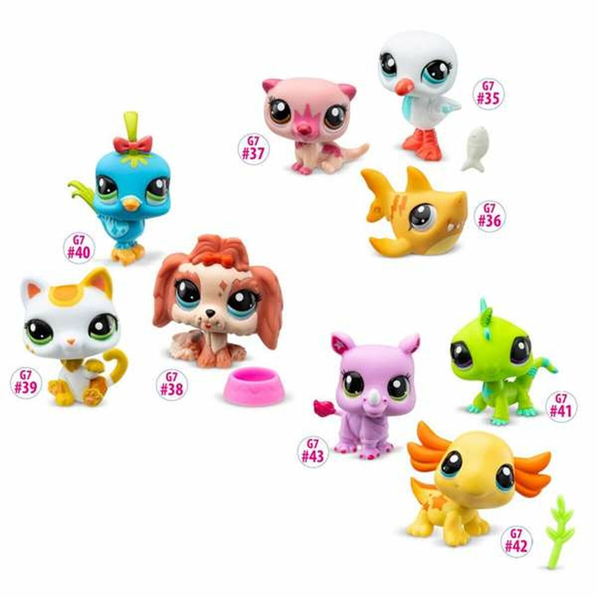 Jeu de figures Bandai Littlest Pet Shop 6 x 25 x 6 cm 3 Articles-3
