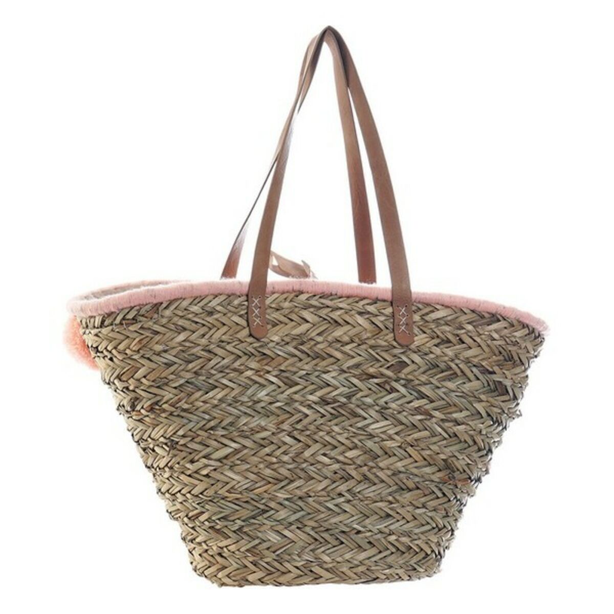 Сумка DKD Home Decor Розовый Коралл Помпоны-2