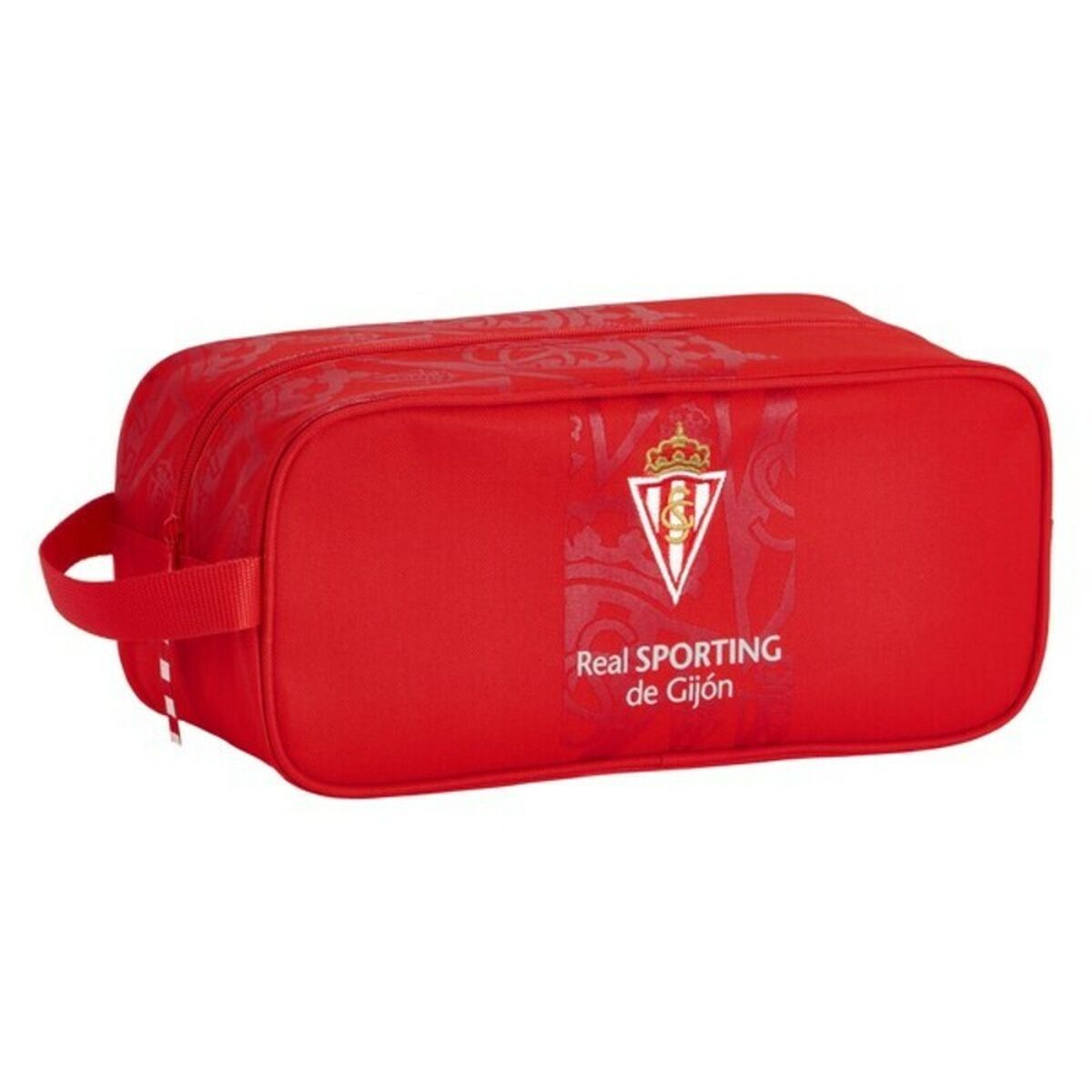 Real Sporting de Gijón Travel Shoe Bag Red 34 x 15 x 14 cm-3