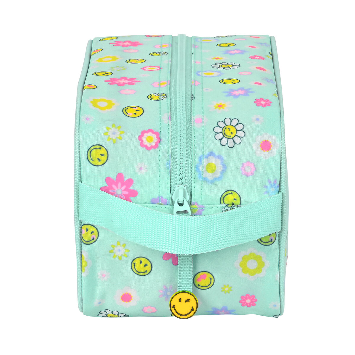 Bolso de viaje para zapatos Smiley Summer fun turquesa (29 x 15 x 14 cm)-3