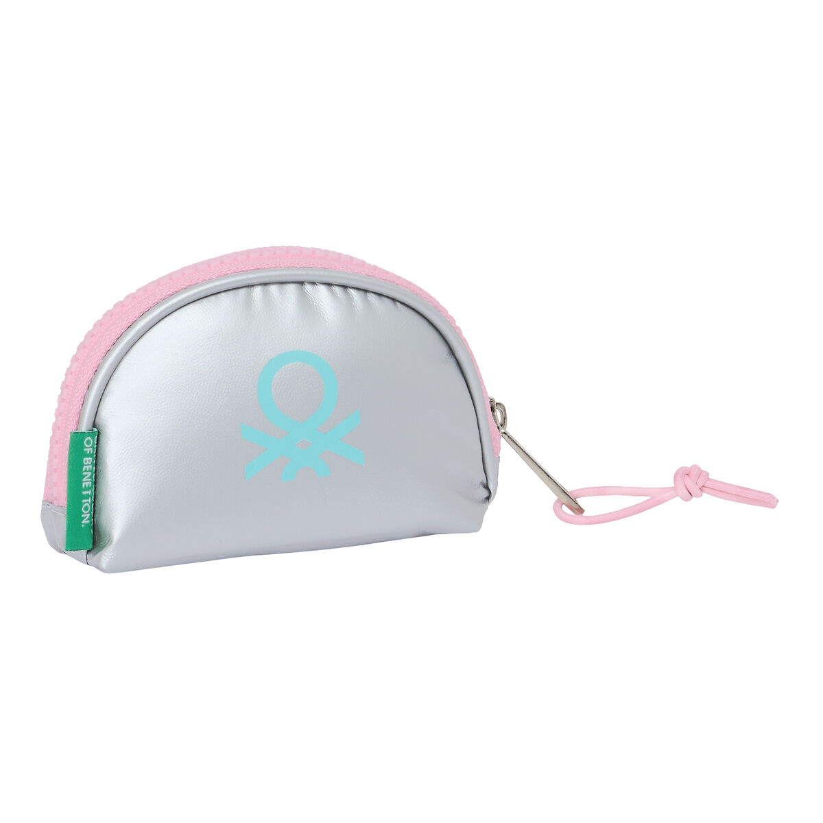 Кошелек Benetton Silver Стеганый Серебристый 9.5 x 7 x 3 cm-3