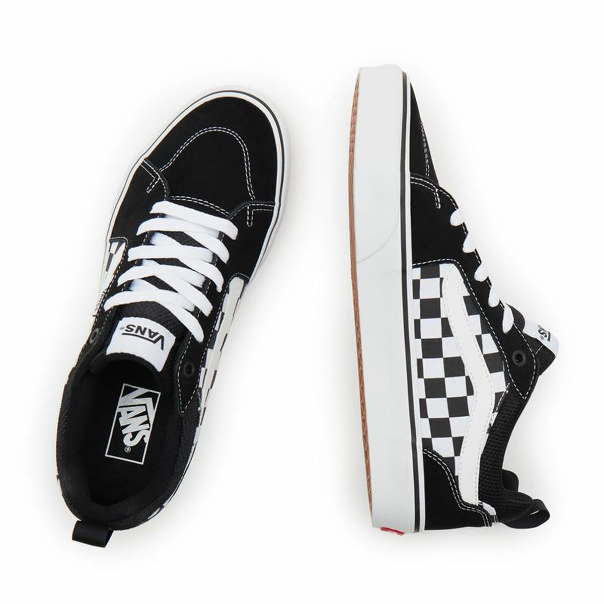 男士运动鞋Vans Filmore Checkerboard Black-4
